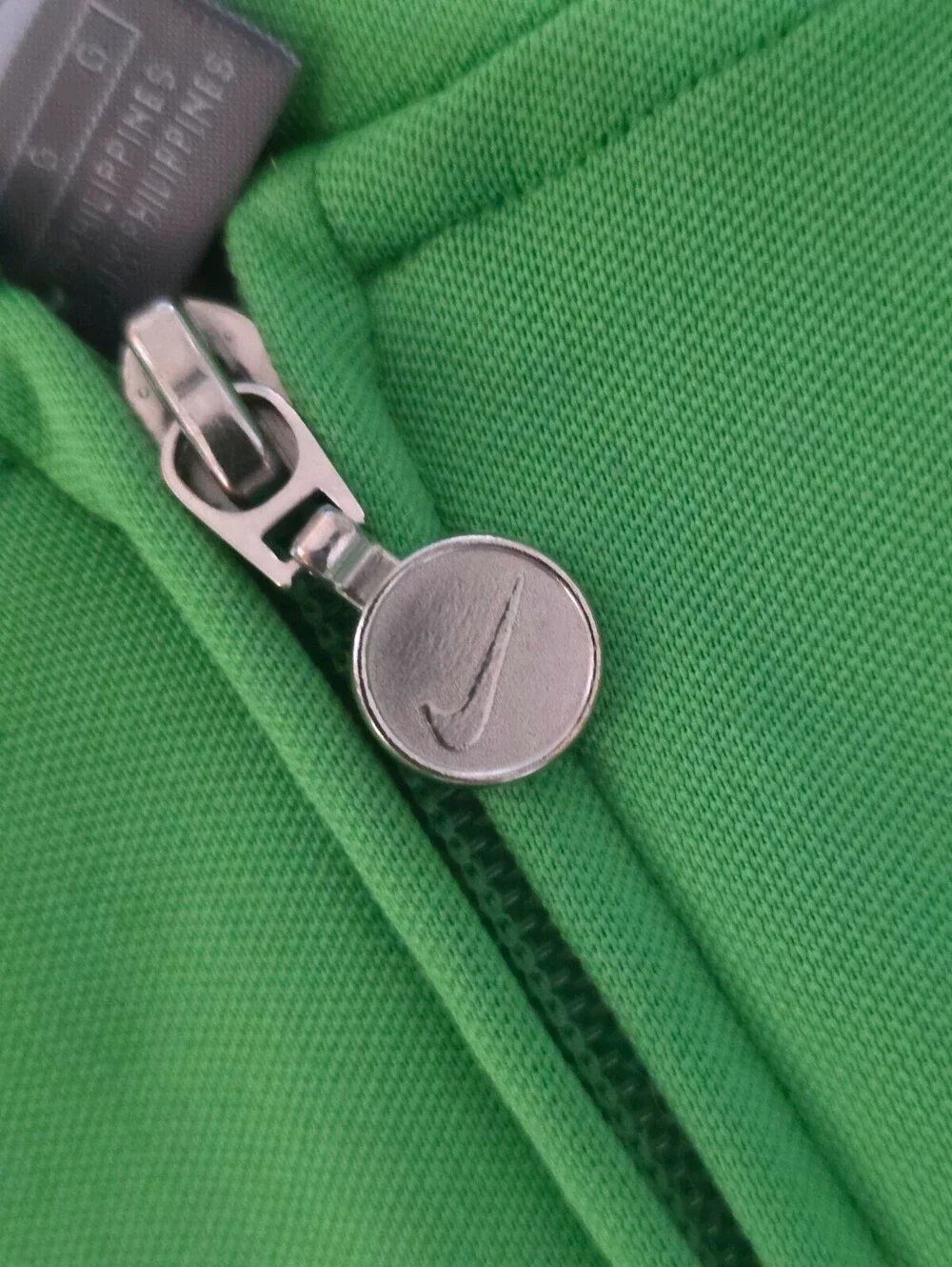Nike Y2K Green Track Jacket Hoodie Full Zip Large Retro Athletic Sportswear